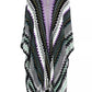 Chic Geometric Fantasy Fringed Poncho