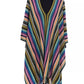 Geometric Fantasy Fringed Poncho