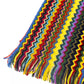 Elegant Geometric Multicolor Fringed Scarf