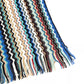 Geometric Fantasy Fringed Scarf Multicolor