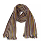 Vibrant Geometric Patterned Fringed Scarf