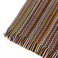 Vibrant Geometric Patterned Fringed Scarf