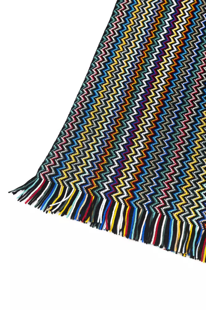 Geometric Fantasy Chic Fringed Scarf