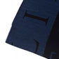 Elegant Blue Wool-Blend Fringed Scarf