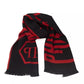 Elegant Fringed Red Scarf