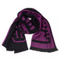 Elegant Purple Wool-Blend Scarf