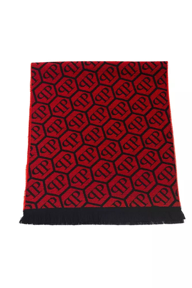 Elegant Fringed Monogram Scarf