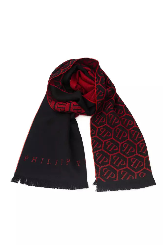 Elegant Fringed Monogram Scarf