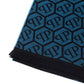 Elegant Fringed Monogram Scarf