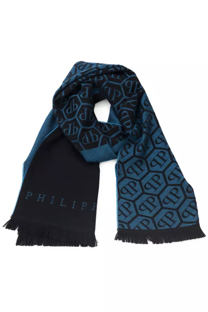 Elegant Fringed Monogram Scarf