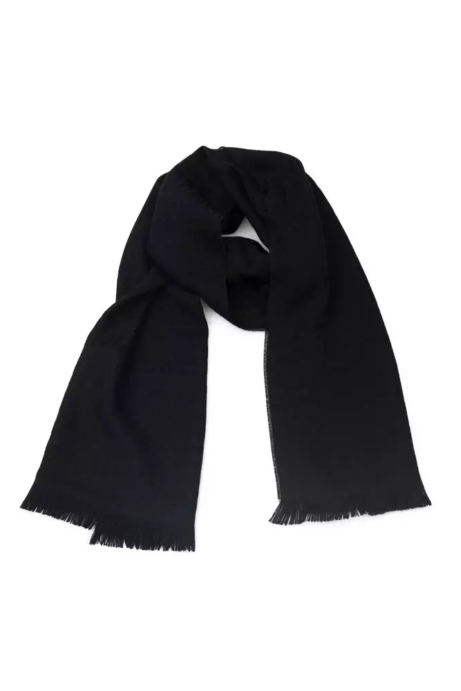 Monogrammed Fringe Scarf in Luxe Wool Blend