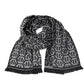 Elegant Monogram Fringed Scarf