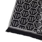 Elegant Monogram Fringed Scarf