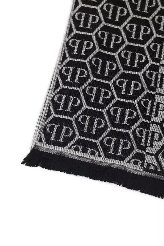 Elegant Monogram Fringed Scarf