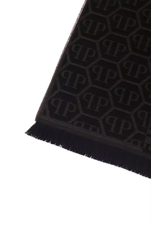 Chic Monogram Fringed Scarf