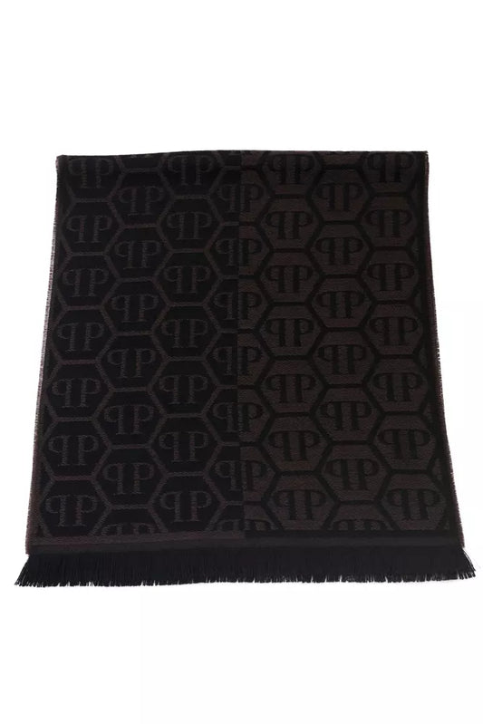 Chic Monogram Fringed Scarf