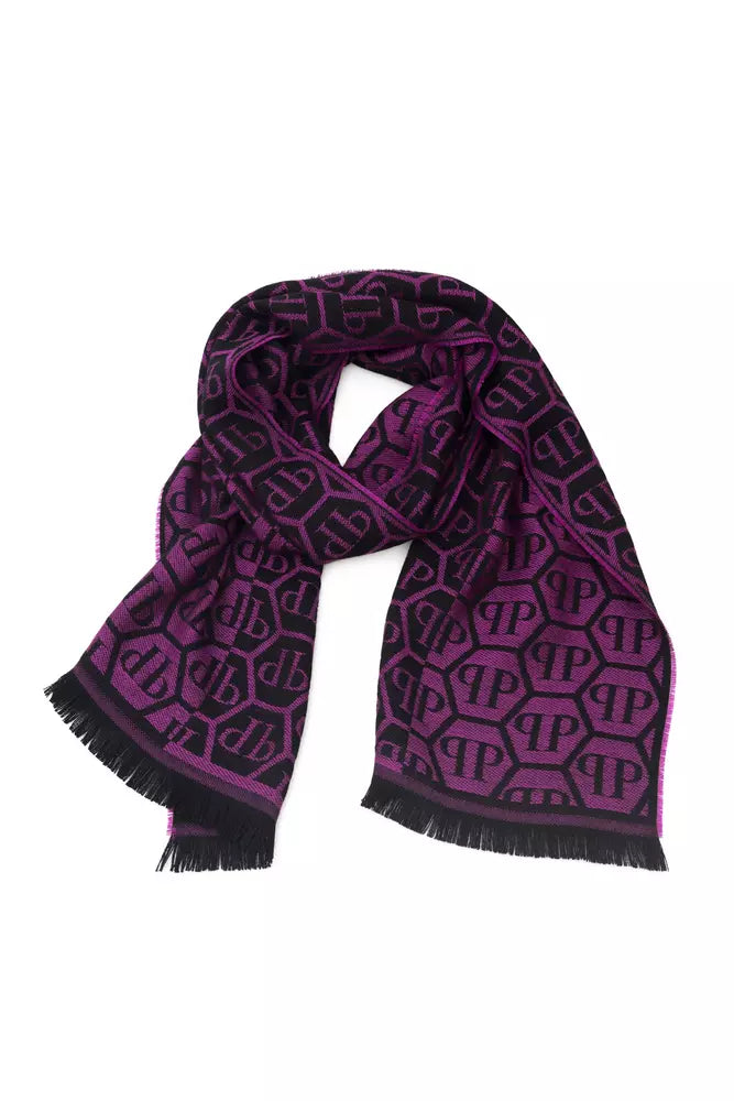 Elegant Monogram Fringed Scarf