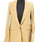 Beige Cotton-Linen Blend Jacket
