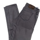 Chic Gray Slim-Fit Pony Logo Jeans
