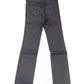 Chic Gray Slim-Fit Pony Logo Jeans