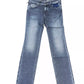 Chic Slim-Fit Embroidered Jeans with Fringed Hem