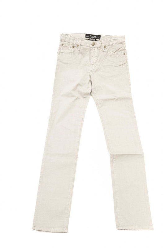 Elegant Slim-Fit Silver Jeans