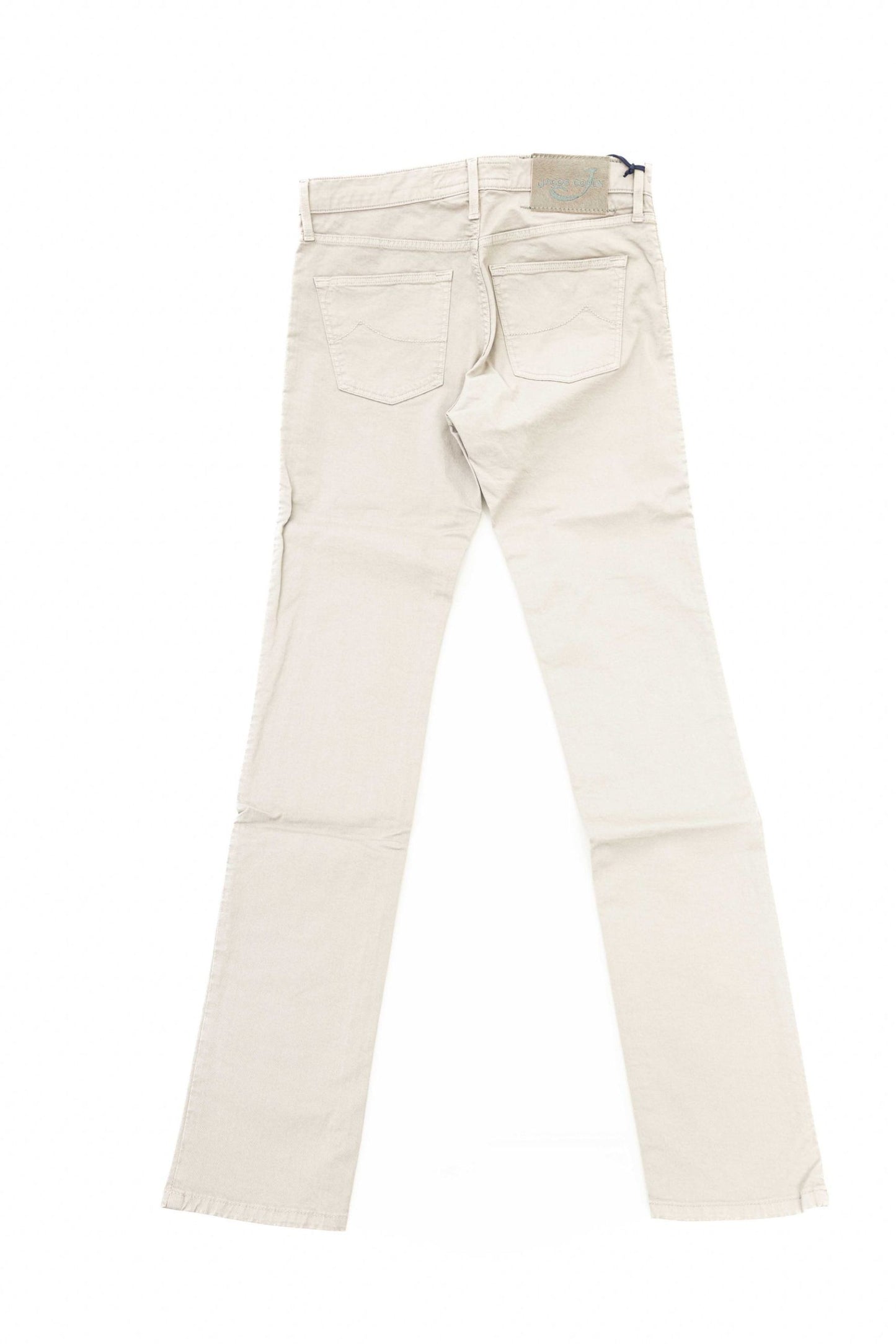 Elegant Slim-Fit Silver Jeans