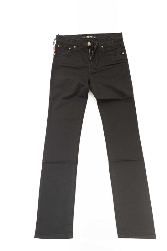 Elegant Slim Fit Black Jeans