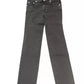 Vintage Chic Black Pony Skin Logo Jeans
