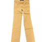 Chic Beige Vintage-Inspired Designer Jeans