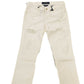 Elegant White Straight Leg Jeans with Chic Detailing