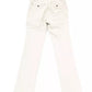 Elegant Silver Chino Trousers with Embroidery