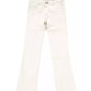 Elegant Silver Chino Trousers with Embroidery
