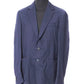 Elegant Slim Cut Blue Fabric Jacket