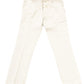 Elegant Silver Chino Model Trousers