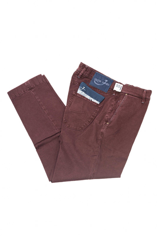 Elegant Burgundy Chino Model Jeans