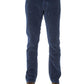 Elegant Blue Regular Fit Cotton Jeans