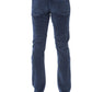 Elegant Blue Regular Fit Cotton Jeans