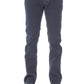 Elegant Gray Cotton Stretch Jeans