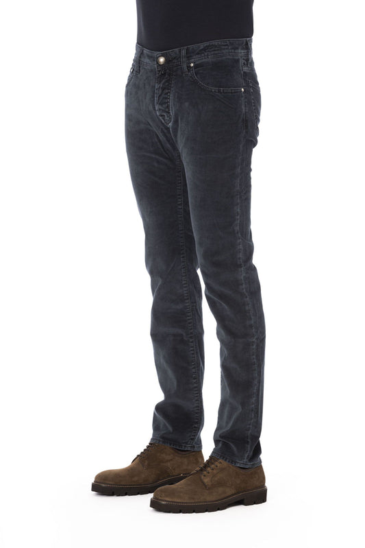 Elegant Black Regular Model Jeans