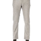 Elegant Checkered 5-Pocket Trousers
