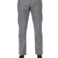 Elegant Checkered Wool Trousers