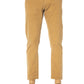 Beige Cotton Stretch Jeans - Sophisticated Style