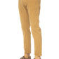 Beige Cotton Stretch Jeans - Sophisticated Style