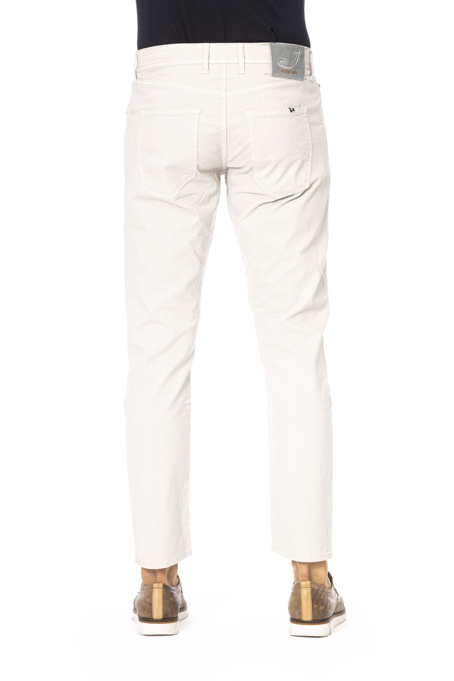 Elegant Silver Stretch Jeans for Men