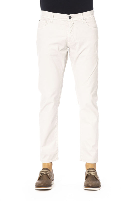 Elegant Silver Stretch Jeans for Men