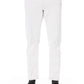 Elegant White Stretch Denim Jeans