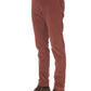 Elegant Burgundy 5-Pocket Designer Jeans