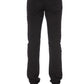 Elegant Black Pony Skin Label Jeans