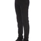Elegant Black Pony Skin Label Jeans